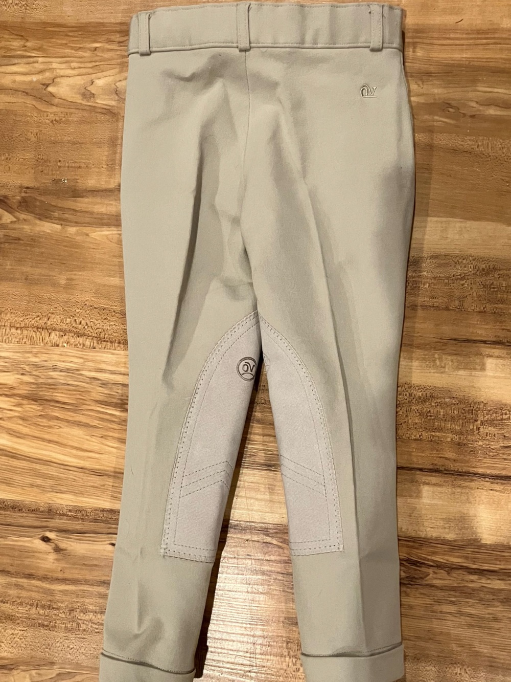 🐴 Ovation size 4 Children's Beige Horseback Riding Breeches Pants Leggings - Picture 5 of 8